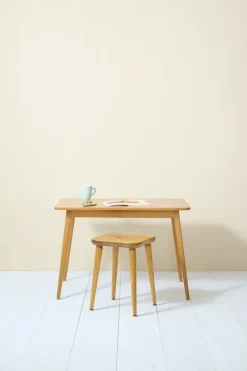 New Pamono Swedish Desk and Stool by Malmvall Göran, 1940s, Set of 2