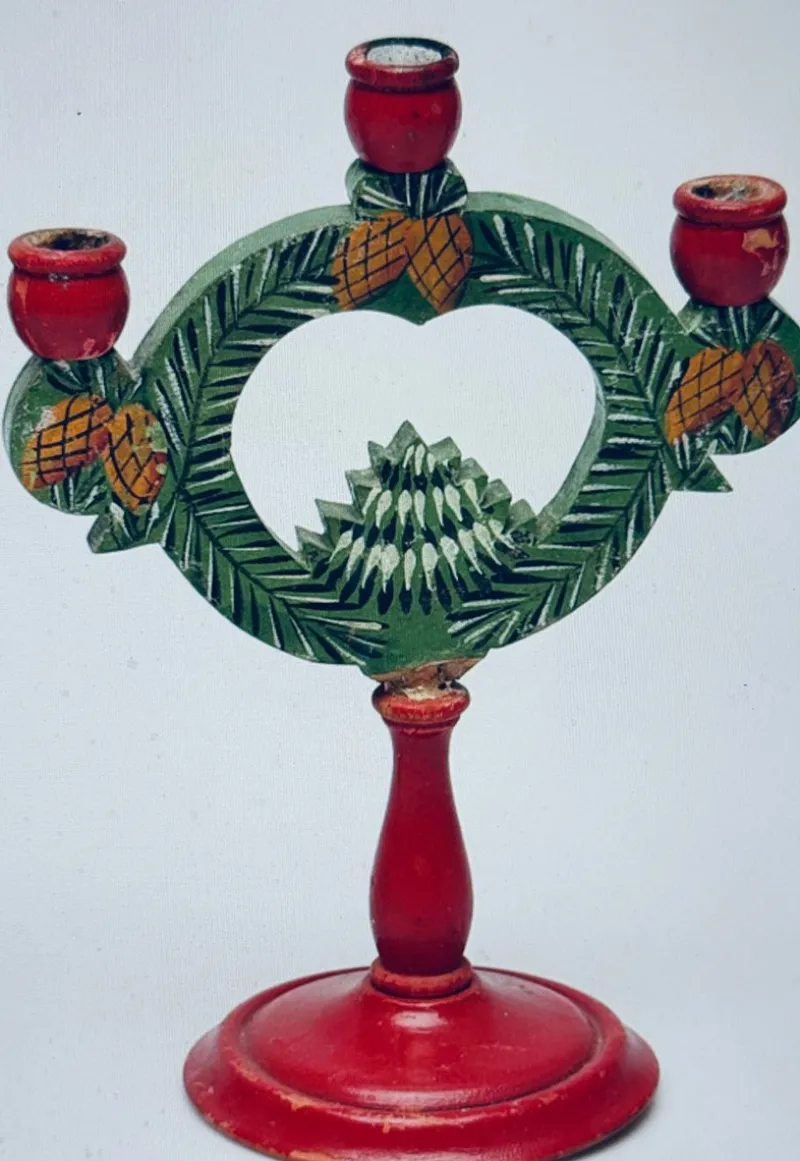 Pamono Swedish God Jul Candleholders, 1890s, Set of 3> Candleholders