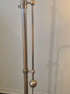 Pamono Swedish Grace Art Deco Floor Lamp in Bronze from Cebe, 1930s><noscript><img width=