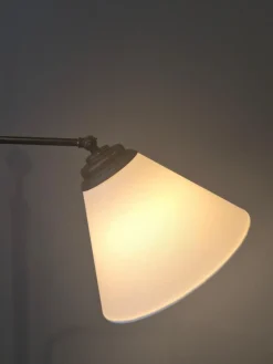 Pamono Swedish Grace Art Deco Floor Lamp in Bronze from Cebe, 1930s><noscript><img width=