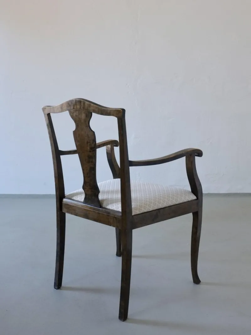 Pamono Swedish Grace Satin Birch Dining Chairs, 1920s, Set of 6> Side Chairs & Dining Chairs