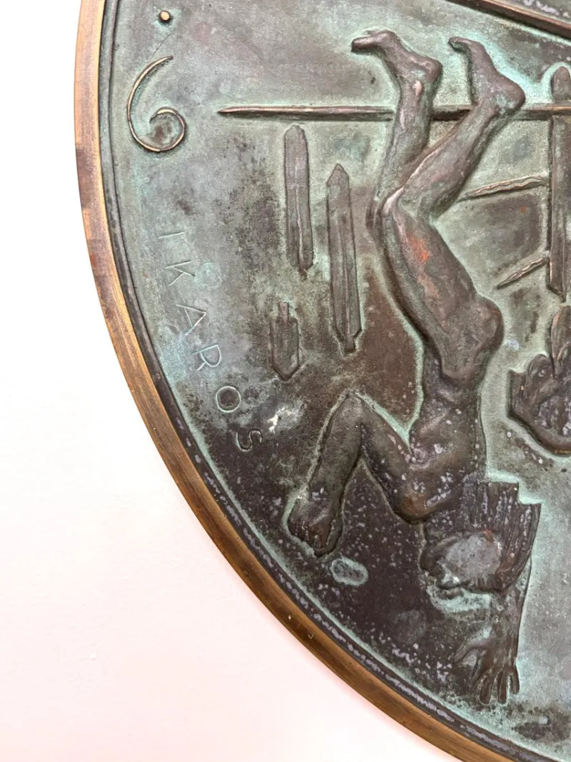 Pamono Swedish Grace Sundial in Patinated Bronze by Ulla Fogelklou-Skogh, 1930s> Garden Accessories
