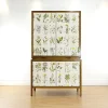 Pamono Swedish Modern Cabinet with Nordens Flora Illustrations by C.A.M Lindman, 1940s> Cabinets & Wardrobes