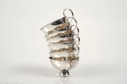 Online Pamono Swedish Modern Silver Punsch Cups by Gundefeldt & Falk, 1960s, Set of 6