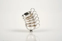 Online Pamono Swedish Modern Silver Punsch Cups by Gundefeldt & Falk, 1960s, Set of 6