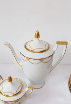 Hot Pamono Swedish Porcelain Coffee and Dessert Set for Eleven People, 1950s, Set of 39