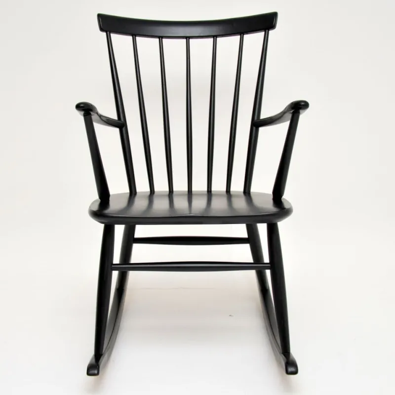 Pamono Swedish Rocking Chair by Roland Rainer for Hagafors, 1960s> Rocking Chairs