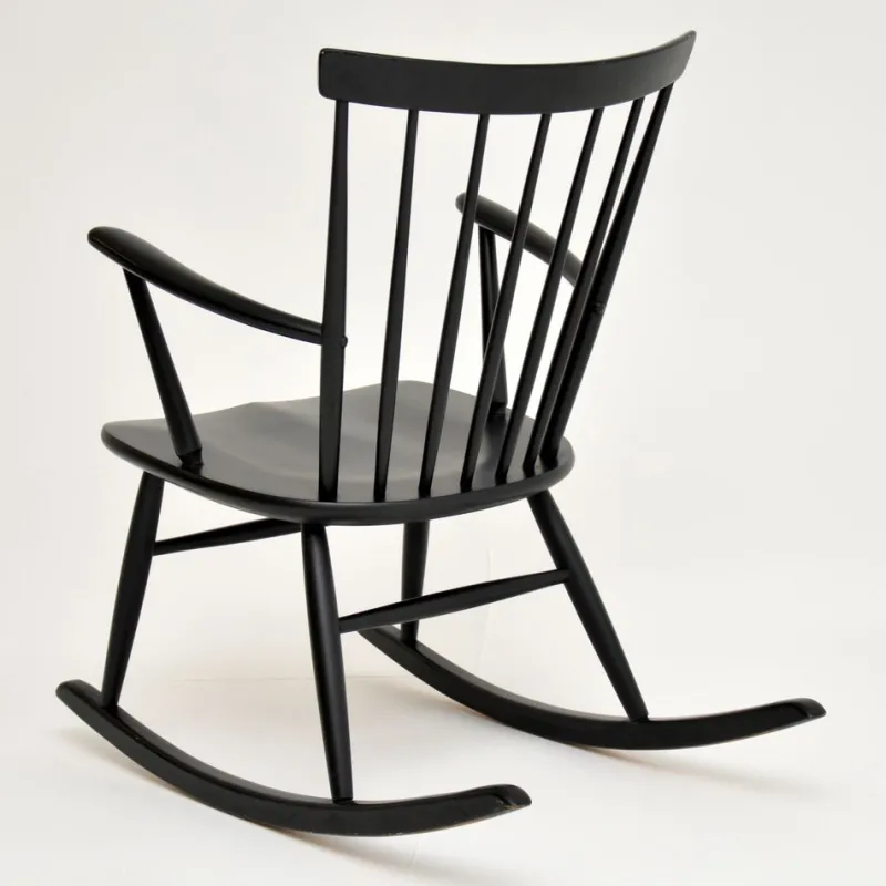 Pamono Swedish Rocking Chair by Roland Rainer for Hagafors, 1960s> Rocking Chairs