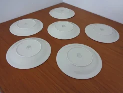 New Pamono Swedish Stoneware Koka Plates by Hertha Bengtson for Rörstrand, 1960s, Set of 6