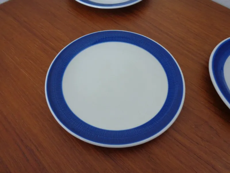 New Pamono Swedish Stoneware Koka Plates by Hertha Bengtson for Rörstrand, 1960s, Set of 6