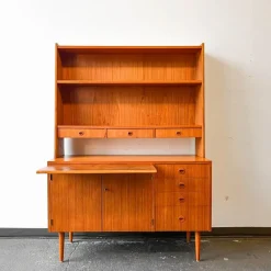 Outlet Pamono Swedish Teak Secretaire Cupboard, 1960s