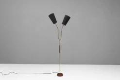 Outlet Pamono Swedish Twin Neck Floor Lamp, 1960s