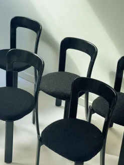 Pamono Swiss Chairs by Bruno Rey for Stein Am Rhein, 1970, Set of 6> Living Room Sets