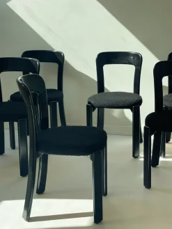Pamono Swiss Chairs by Bruno Rey for Stein Am Rhein, 1970, Set of 6><noscript><img width=