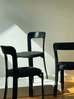 Pamono Swiss Chairs by Bruno Rey for Stein Am Rhein, 1970, Set of 6><noscript><img width=