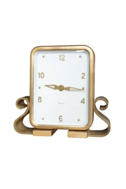 Pamono Swiss Mantel or Table 30-Day Wind-Up Clock with Gold-Tone Case, 2000> Clocks