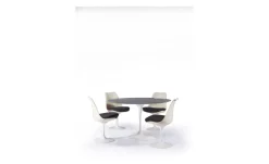 Pamono Swivel Chairs by Eero Saarinen & Knoll International, 1950s, Set of 4> Office Chairs
