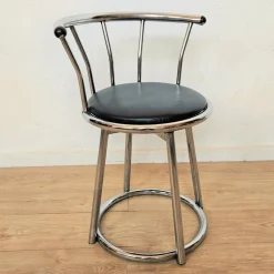 Clearance Pamono Swivel Chrome-Plated Side Chair, 1970s