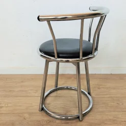 Clearance Pamono Swivel Chrome-Plated Side Chair, 1970s