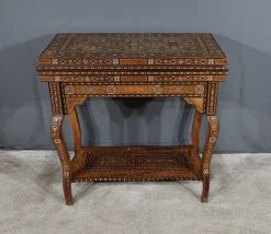Pamono Syrian Games Table in Marquetry and Inlays> Game Tables