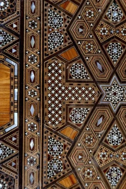 Pamono Syrian Games Table in Marquetry and Inlays><noscript><img width=
