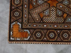 Pamono Syrian Games Table in Marquetry and Inlays><noscript><img width=