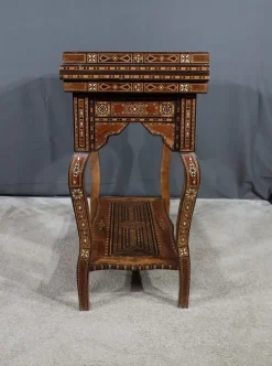 Pamono Syrian Games Table in Marquetry and Inlays><noscript><img width=
