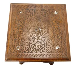 Online Pamono Syrian Hand-Carved Pedestal, Early 20th Century