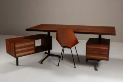 Pamono T95 Executive Desk by Osvaldo Borsani for Tecno, Italy, 1950s