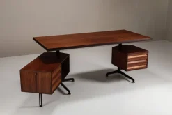 Pamono T95 Executive Desk by Osvaldo Borsani for Tecno, Italy, 1950s