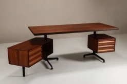 Pamono T95 Executive Desk by Osvaldo Borsani for Tecno, Italy, 1950s