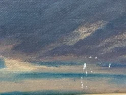 Pamono T. Mörk-Ossians, Mountain Landscape, 20th Century, Oil on Panel, Framed><noscript><img width=