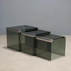 Pamono T35 Nesting Tables attributed to Gallotti & Radice, Set of 3> Coffee & Side Tables