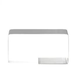 Pamono T-02 Silver Stainless Steel Metal Coffee Table by Kwaku Boateng> Tables