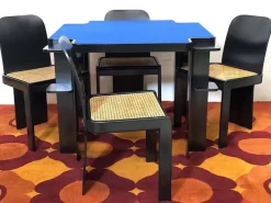 Hot Pamono Table and Game Chairs Set by Pierluigi Molinari, 1970s, Set of 5