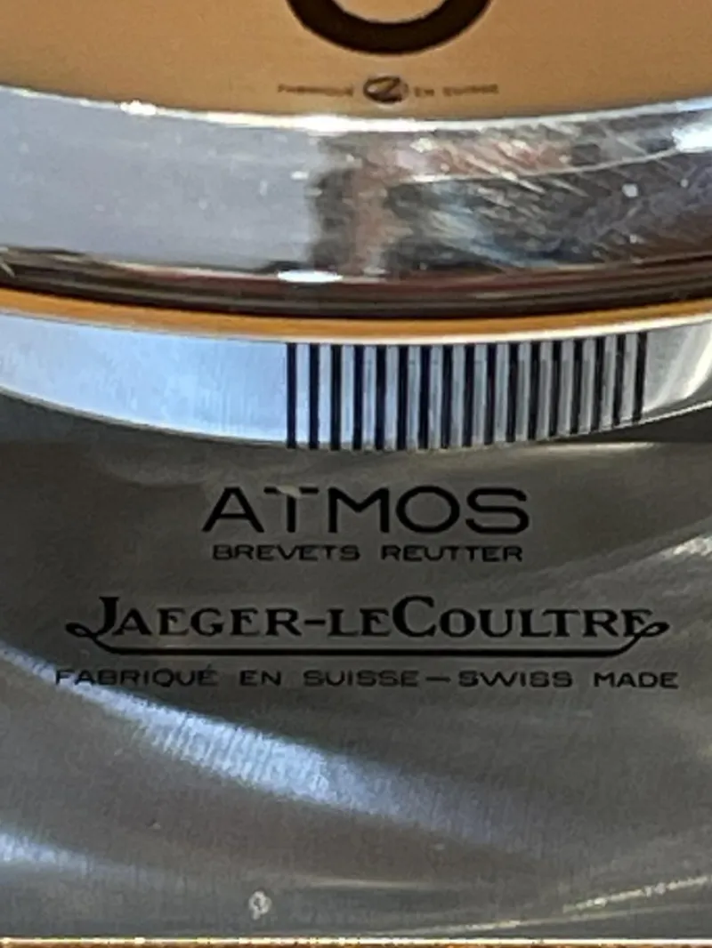 Pamono Table Clock by Jaeger-Lecoultre for Atmos, Switzerland, 1940s> Clocks