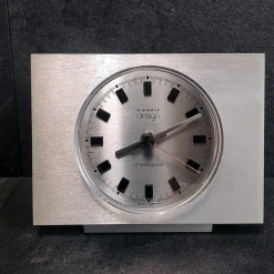 Hot Pamono Table Clock in Stainless Steel by Kienzle