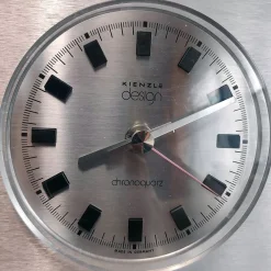 Hot Pamono Table Clock in Stainless Steel by Kienzle