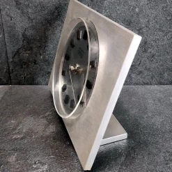 Hot Pamono Table Clock in Stainless Steel by Kienzle