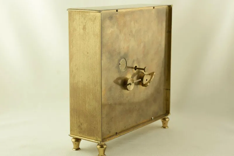 Pamono Table Clock with Hour Strike from Junghans, Germany, 1950s> Clocks