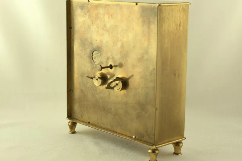 Pamono Table Clock with Hour Strike from Junghans, Germany, 1950s> Clocks