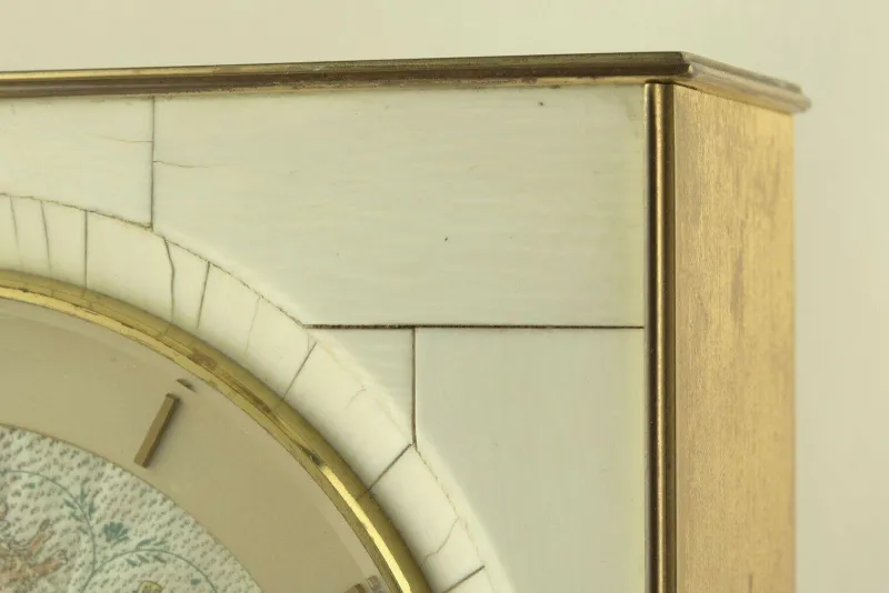 Pamono Table Clock with Hour Strike from Junghans, Germany, 1950s> Clocks