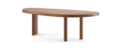 New Pamono Table in Free Form in Wood by Charlotte Perriand for Cassina