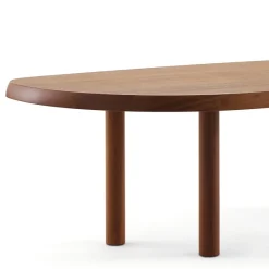 New Pamono Table in Free Form in Wood by Charlotte Perriand for Cassina