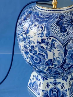 Clearance Pamono Table Lamp by Amitabha Studio from Vintage Delft Blue Velsen