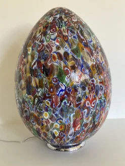 Clearance Pamono Table Lamp in Murano Glass from Simoeng