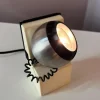Pamono Table Lamp in White and Silver with Ball Head from Osram> Ceiling Lights