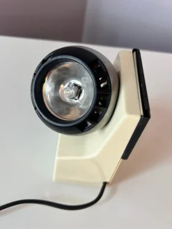 Pamono Table Lamp in White and Silver with Ball Head from Osram> Ceiling Lights