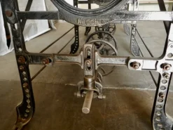 Pamono Table on Necchi Sewing Machine Base, 1920s><noscript><img width=