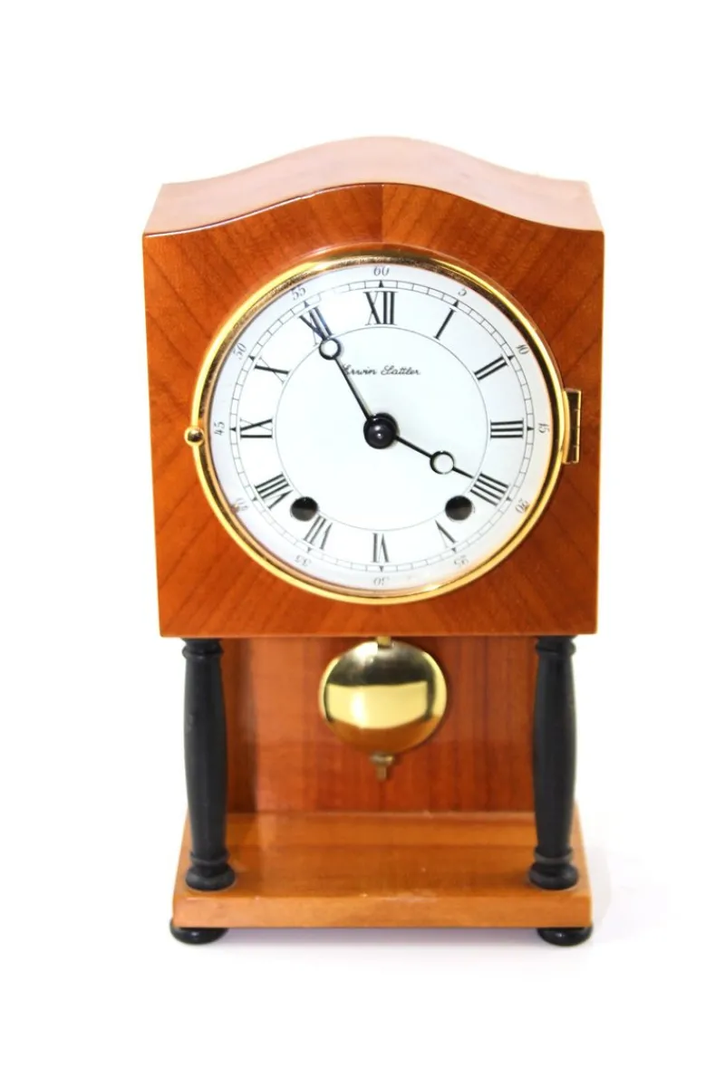 Hot Pamono Table Pendulum Clock by Erwin Sattler, Munich, 1950s